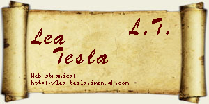 Lea Tesla vizit kartica